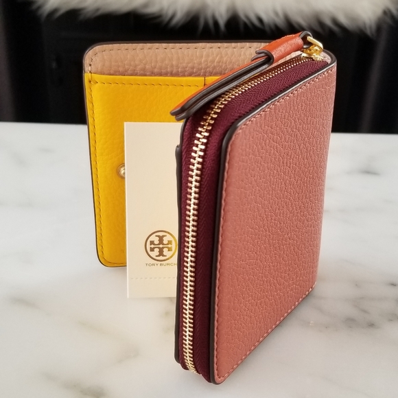 Tory Burch Perry Color-Block Medium Wallet - Picture 7 of 8